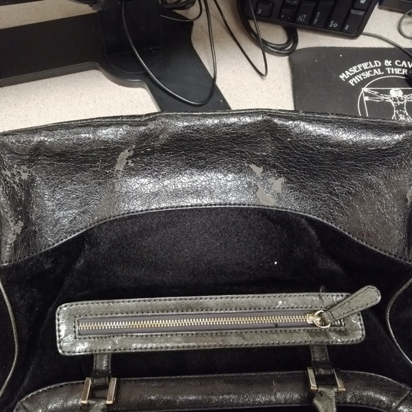 Guess Madelena Black Multi Flap Satchel - Picture 7 of 8